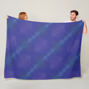 Couverture Polaire Acceptation   Médaillons de violet violet bleu Ind