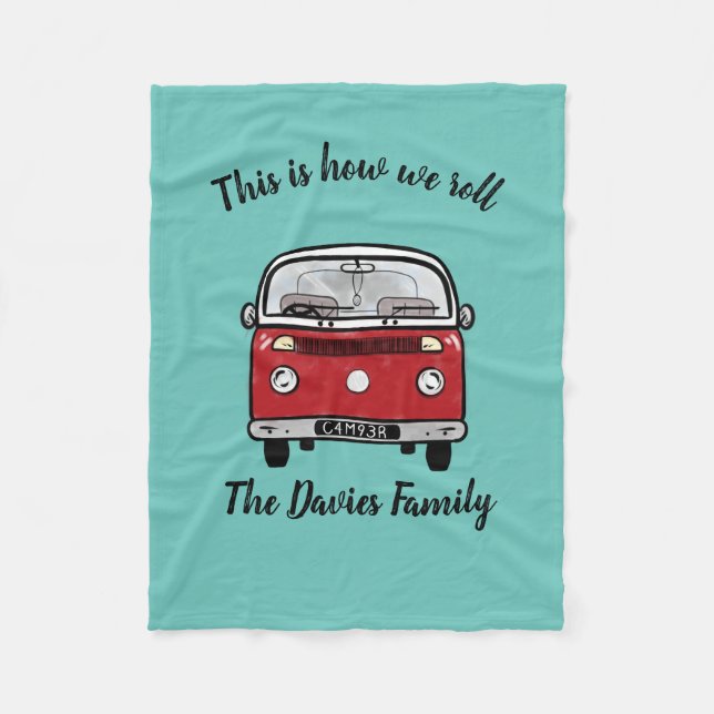 Couverture Polaire Accessoires Camping Glamping Voici comment nous ro (Devant)