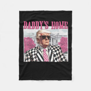 Couverture Polaire Accueil de papa Trump Pink 2024