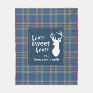 Couverture Polaire Accueil sucré personnalisé Tartan Clan Thompson Pl