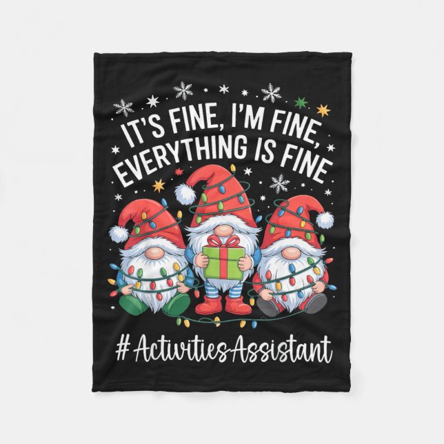 Couverture Polaire Activities Istant Gnome Everything Is Fine Christm (Devant)