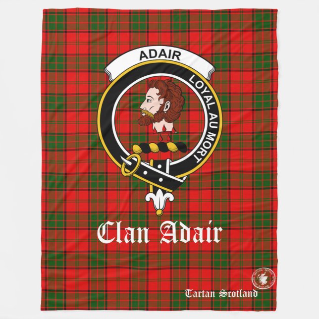 Couverture Polaire Adair Clan Tartan Scotland Fleece Blanket (Devant)