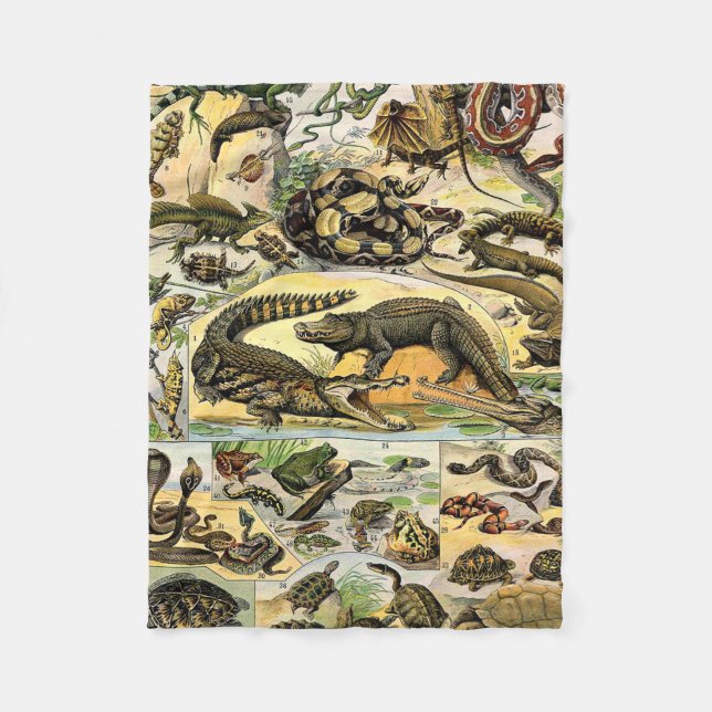 Couverture Polaire Adolphe Millot Reptiles 1 polaire (Devant)