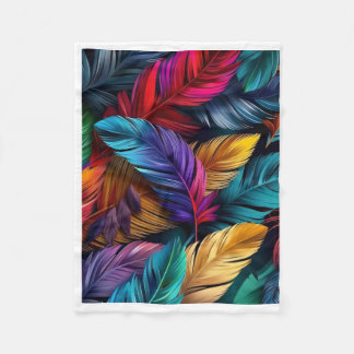 Couverture Polaire ADOM Colorful Botanical Art Blanket