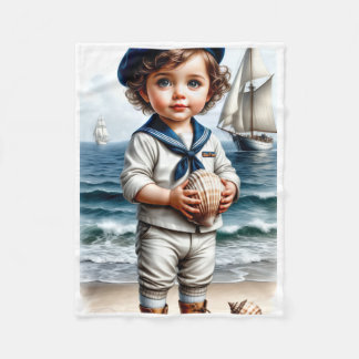 Couverture Polaire ADOM Little Sailor Kids Art Blanket