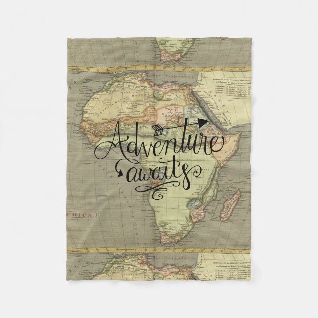 Couverture Polaire Adventure Attend la carte de l'ancien monde (Devant)