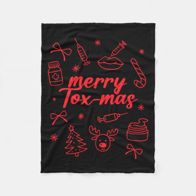 Couverture Polaire Aesthetic Nurse Injector Botox Er Xmas Merry Tox-m (Devant)