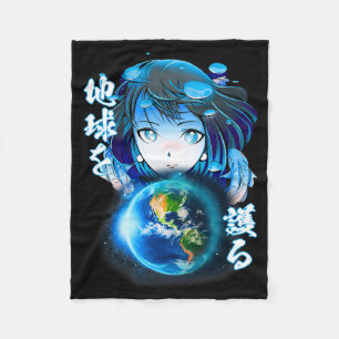 Couverture Polaire Aesthétique Japonaise Anime Chemise fille Jour des