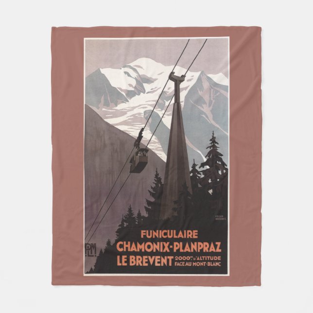 Couverture Polaire Affiche de funiculaire de Funiculaire Le Brevent (Devant)
