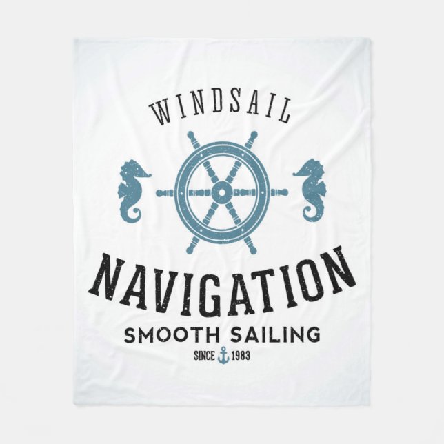 Couverture Polaire Affiche de navigation de Windsail (Devant)