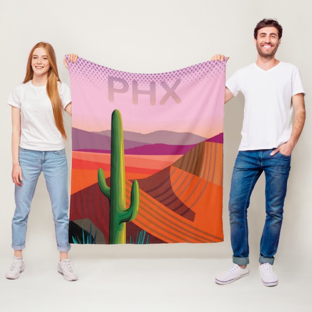 Couverture Polaire Affiche de voyage de Phoenix Arizona | (En situation)
