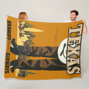 Couverture Polaire Affiche de voyage vintage cool et tendance au Texa