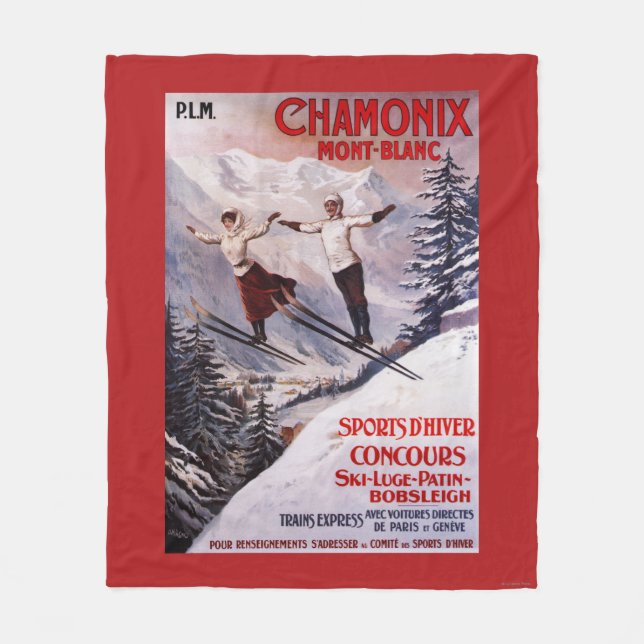 Couverture Polaire Affiche promotionnelle de ski (Devant)
