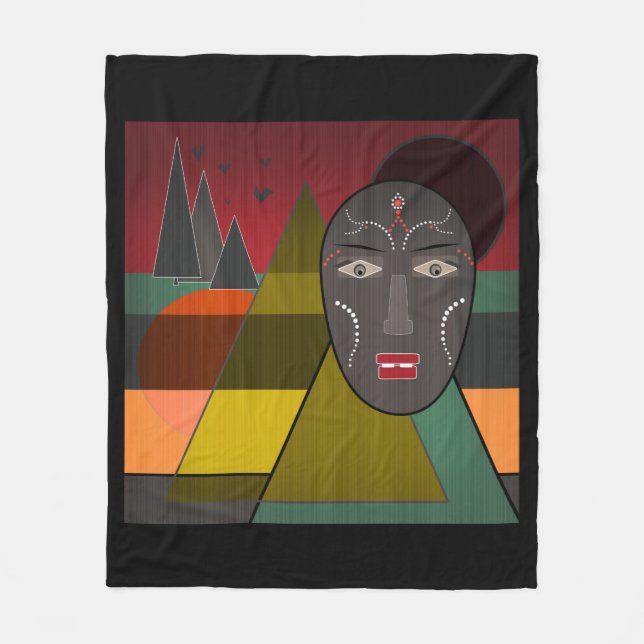 Couverture Polaire African mask (Devant)