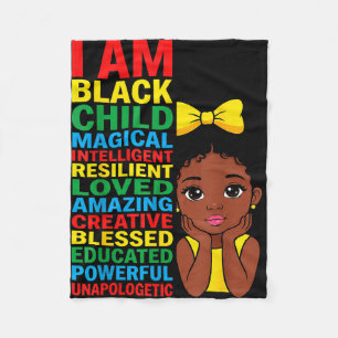 Couverture Polaire Afro-américain je suis un enfant noir histoire des