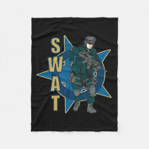 Couverture Polaire Agent de police SWAT