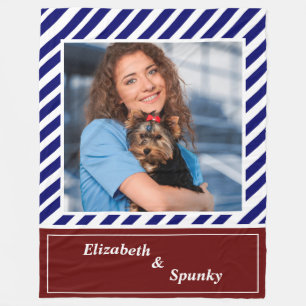 Couverture Polaire Aimer mignon chiot Amoureux des chiens Personnalis