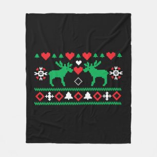 Couverture Polaire Aimer Noël laid
