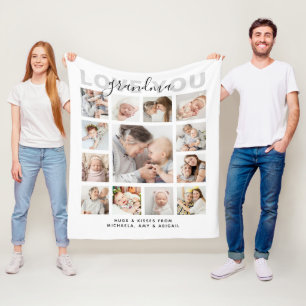 Couverture Polaire Aimez-vous grand-mère/nana/grand-mère/autre 13-Pho