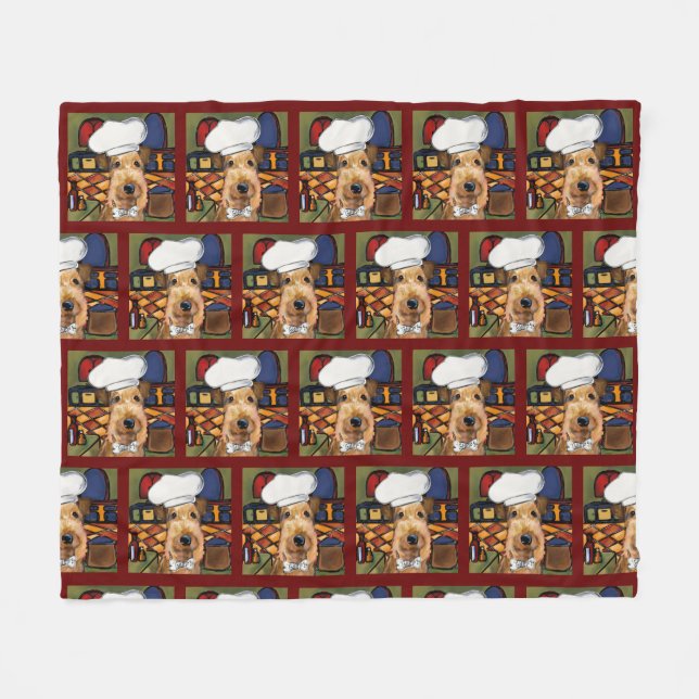 Couverture Polaire Airedale Terrier (Devant (Horizontal))