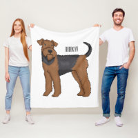 Airedale terrier dog cartoon