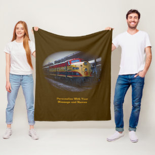 Couverture Polaire Ajouter un message et des noms, Moteur de train di