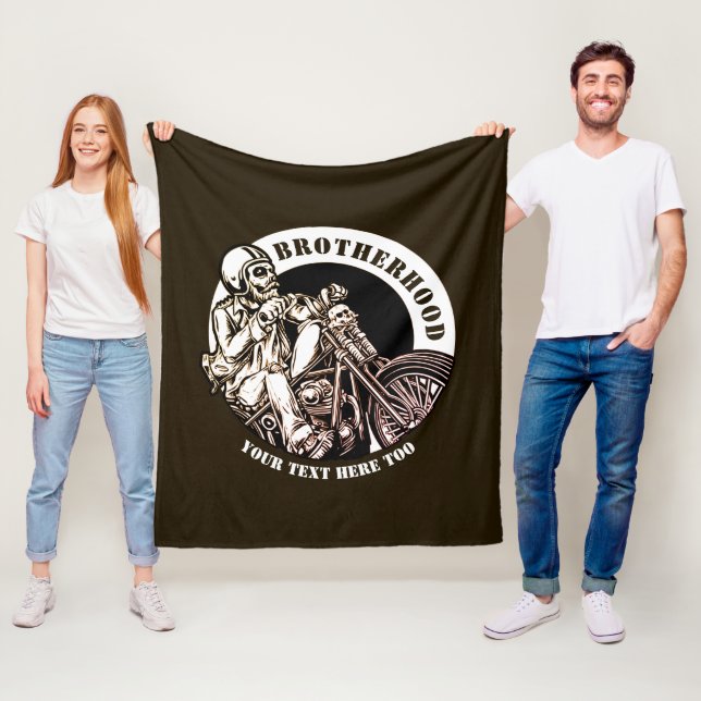 Couverture Polaire Ajouter un nom Modifier le texte Motorcycle Frater (En situation)