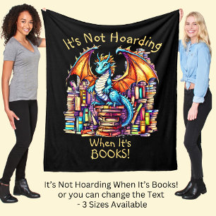 Couverture Polaire Ajouter un nom Texte, Dragon Not Hoarding When It'