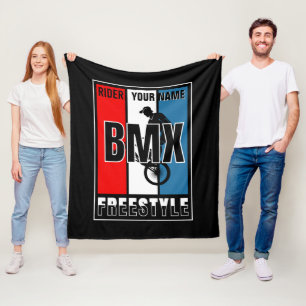 Couverture Polaire Ajouter Votre Nom BMX Freestyle Rider Sweat - shir