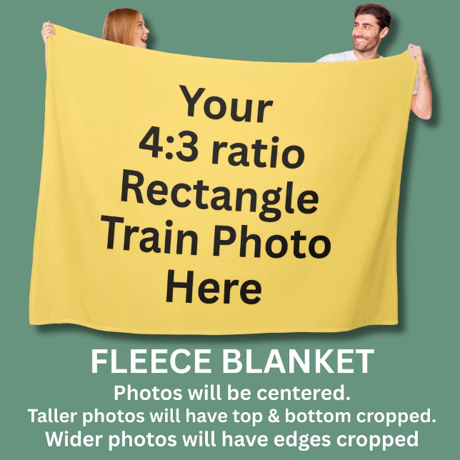 Couverture Polaire Ajouter Votre Propre Photo Ici - Grand (Créateur téléchargé)