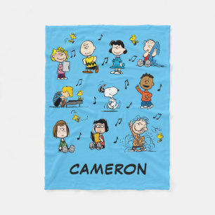 Couverture Polaire Ajoutez votre nom   Charlie Brown et Gang