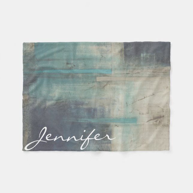 Couverture Polaire Ajoutez votre nom | Transfade I (Devant (Horizontal))
