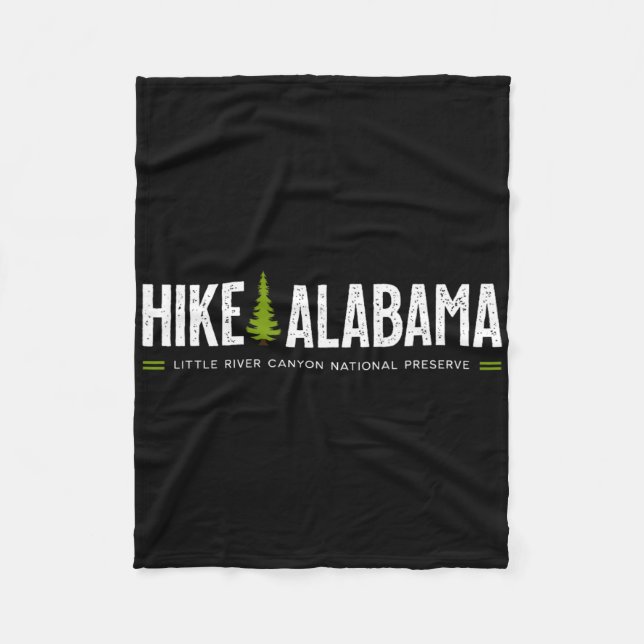 Couverture Polaire Alabama Hike Little River Canyon Tree Retro Graphi (Devant)
