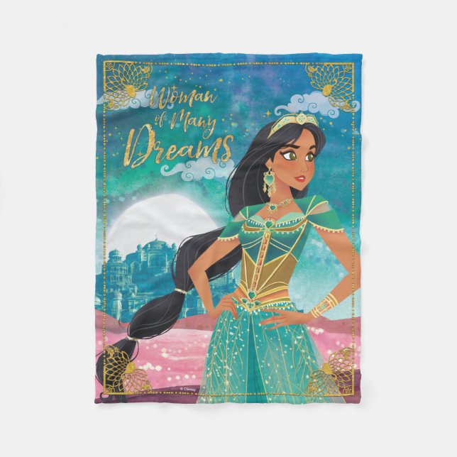 Couverture Polaire Aladin| Jasmine "Femme de nombreux rêves" (Devant)