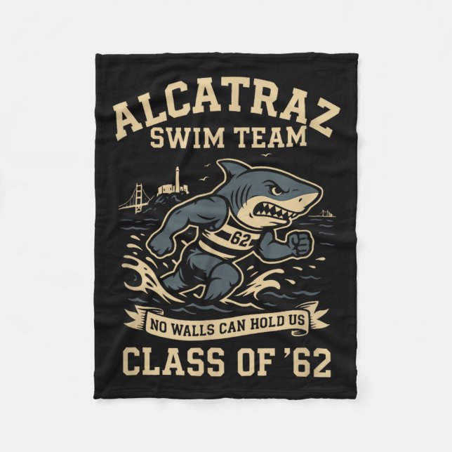 Couverture Polaire Alcatraz Penitentiary Swim Team  (Devant)