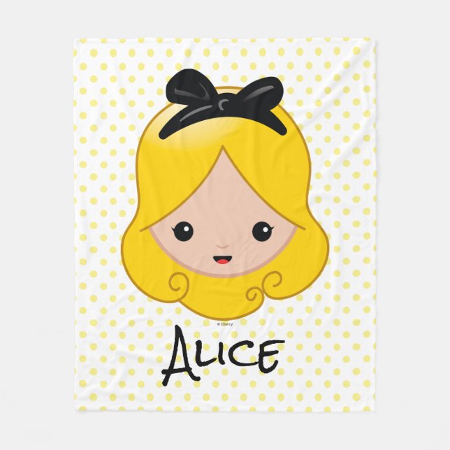 Couverture Polaire Alice au pays des merveilles| Alice Emoji (Devant)