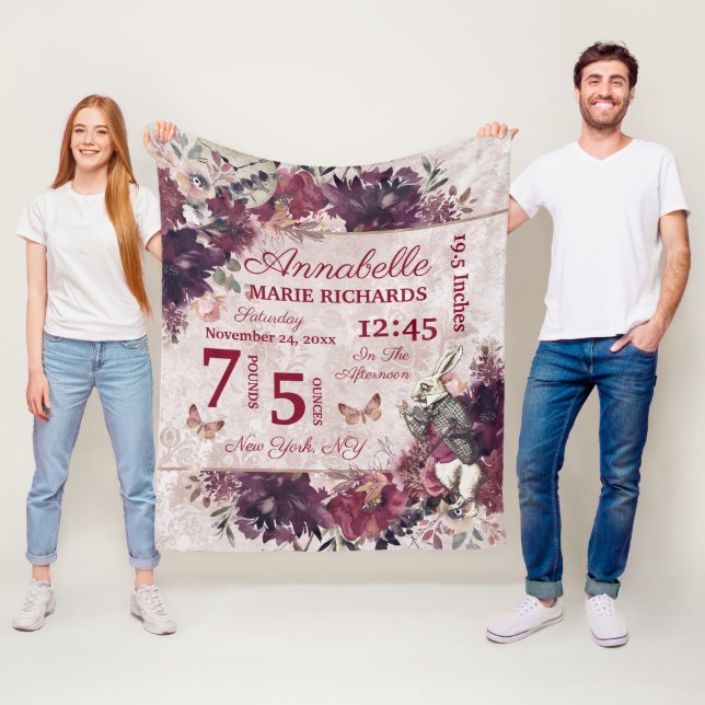 Couverture Polaire Alice au pays des merveilles Statistiques florales (En situation)