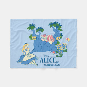 Couverture Polaire Alice et Cheshire Cat