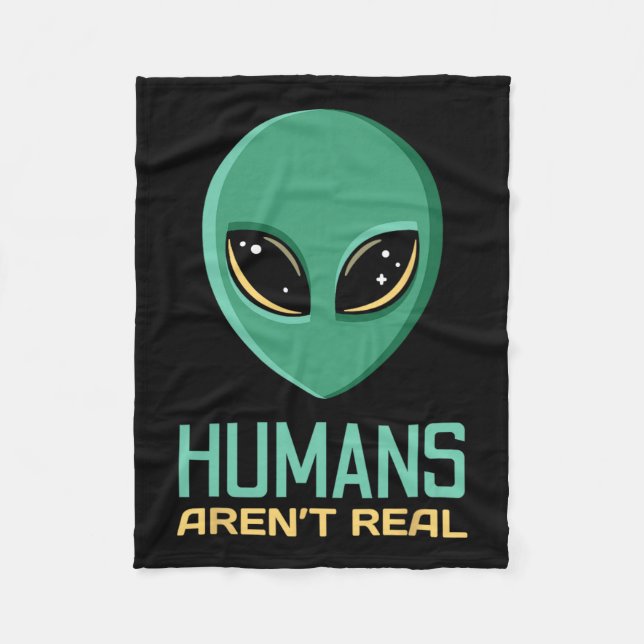 Couverture Polaire Alien Humains amusants n'est pas vraiment mignon U (Devant)