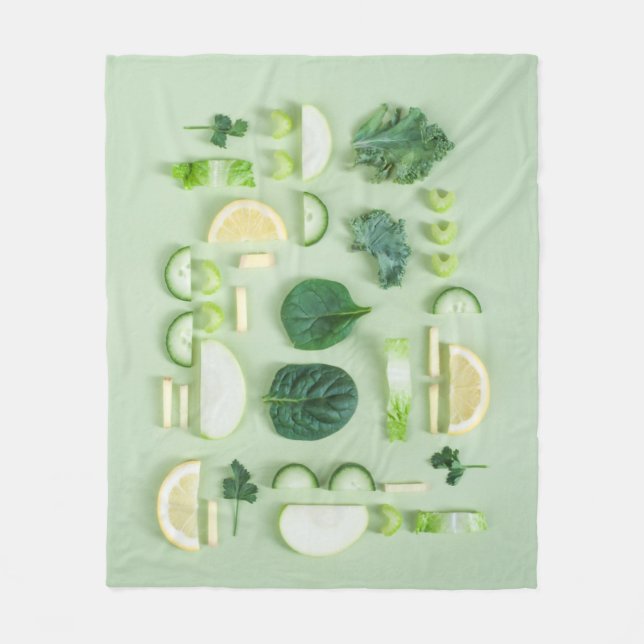 Couverture Polaire Aliments sains (Devant)