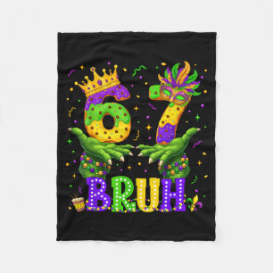 Couverture Polaire Alligator Six Seven Bruh 6 7 Mème Mardi Gras Carni