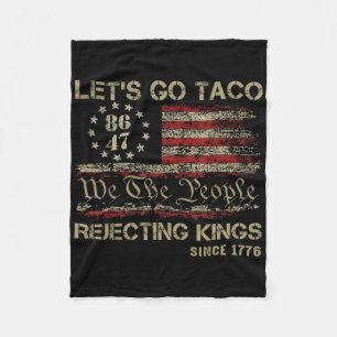 Couverture Polaire Allons-y Rois Refusant Taco Depuis 1776 Américain 