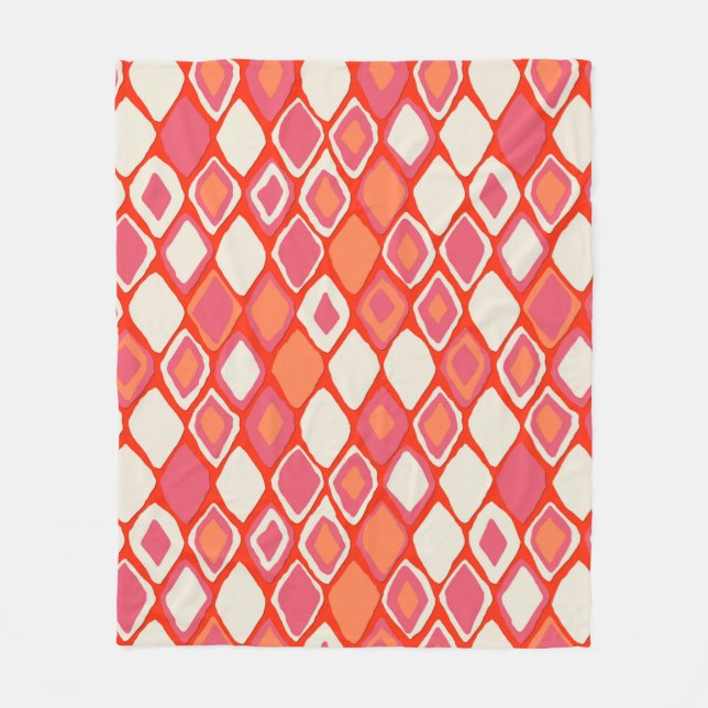 Couverture Polaire Almas tir d'ikat de diamant (Devant)