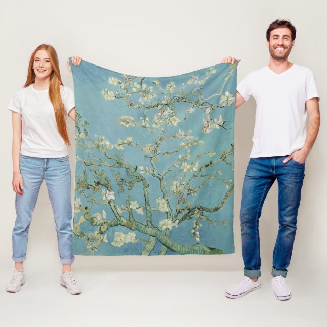 Couverture Polaire Almond Blossom : Vincent Van Gogh (En situation)