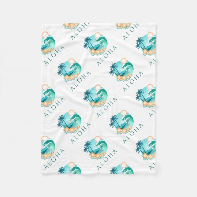 Couverture Polaire Aloha Tropical (Devant)