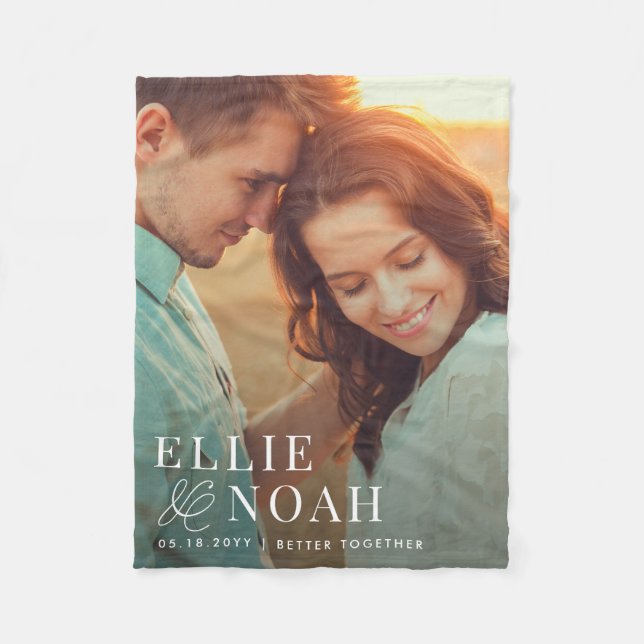 Couverture Polaire Alors In Love Personnalisé Couple Photo Blanket (Devant)