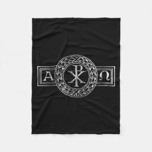 Couverture Polaire Alpha et Oméga Chi et Rho Xp Jésus-Christ Christi