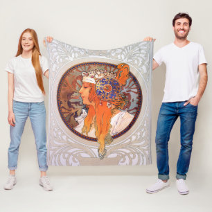 Couverture Polaire Alphonse Mucha