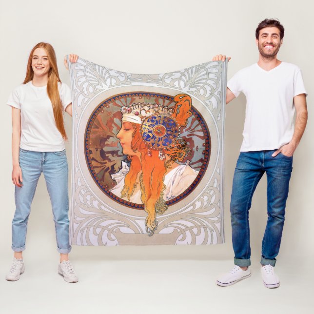 Couverture Polaire Alphonse Mucha (En situation)