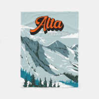 Alta Ski Area Hiver Utah Vintage